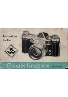 Praktica (VEB) Praktina FX manual. Camera Instructions.